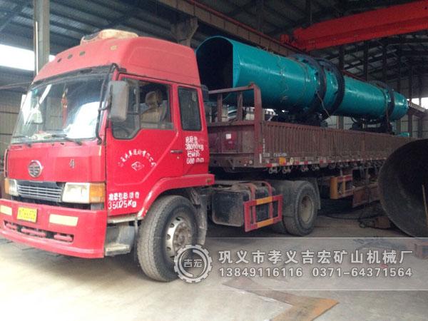 單臺防沾連粘土烘干機發(fā)往甘肅定西2